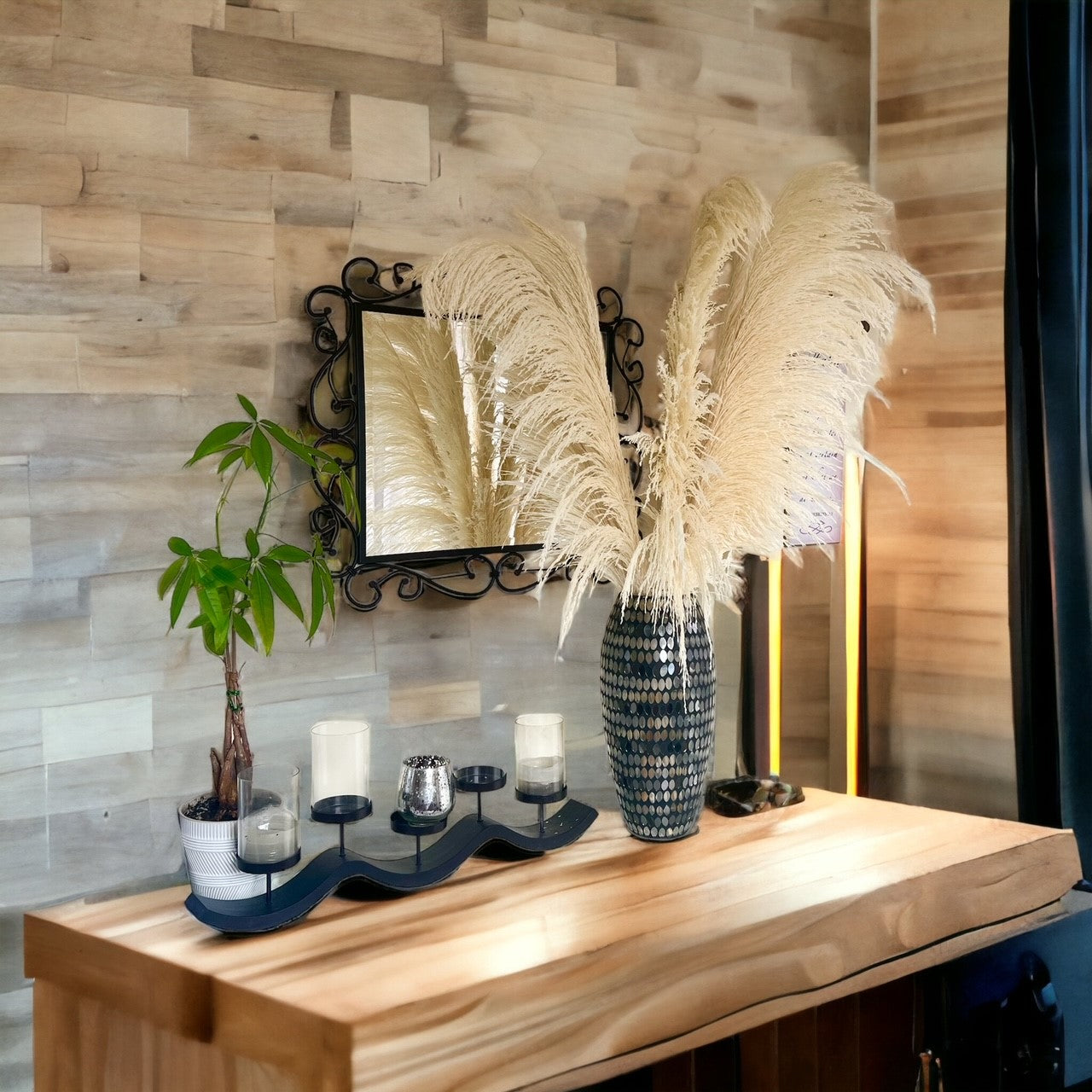 preserved silky chic pampas grass