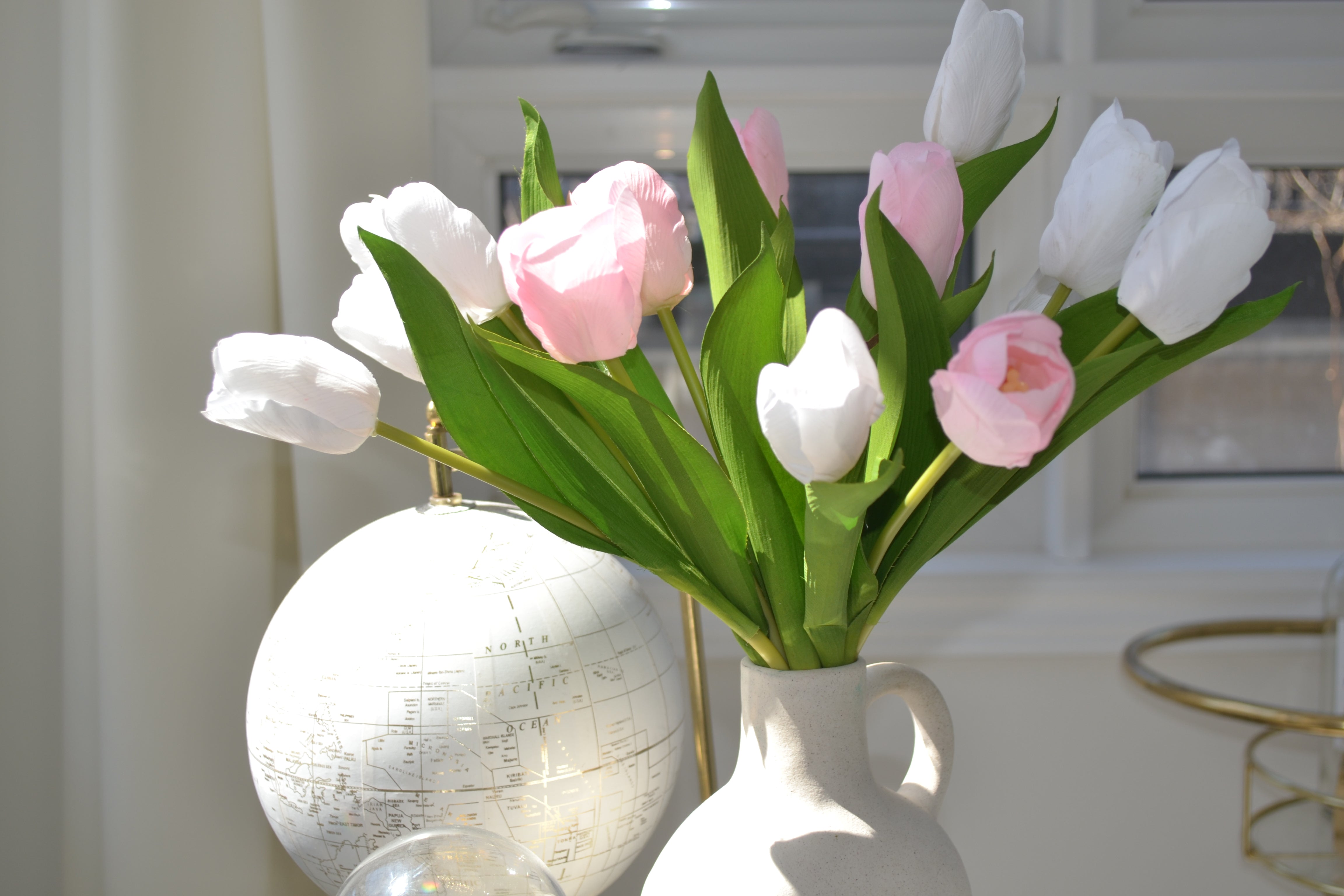 beautiful real touch soft tulips petal