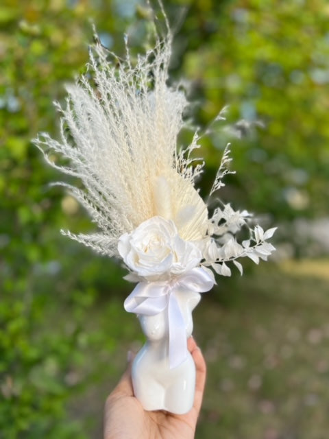 FEMALE TORSO VASE FLORAL ARRANGEMENT