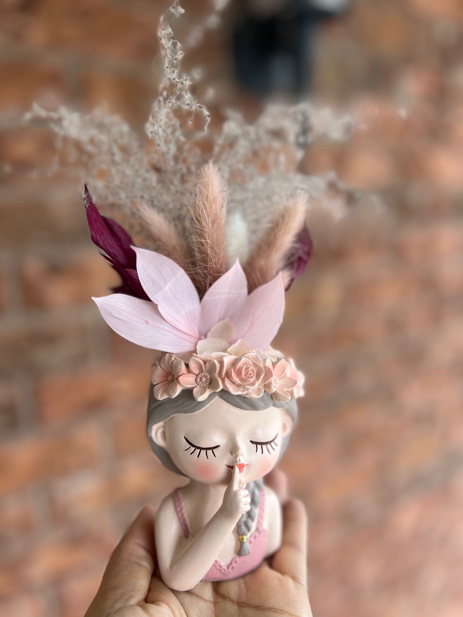 Head Vase Succulent Planter -