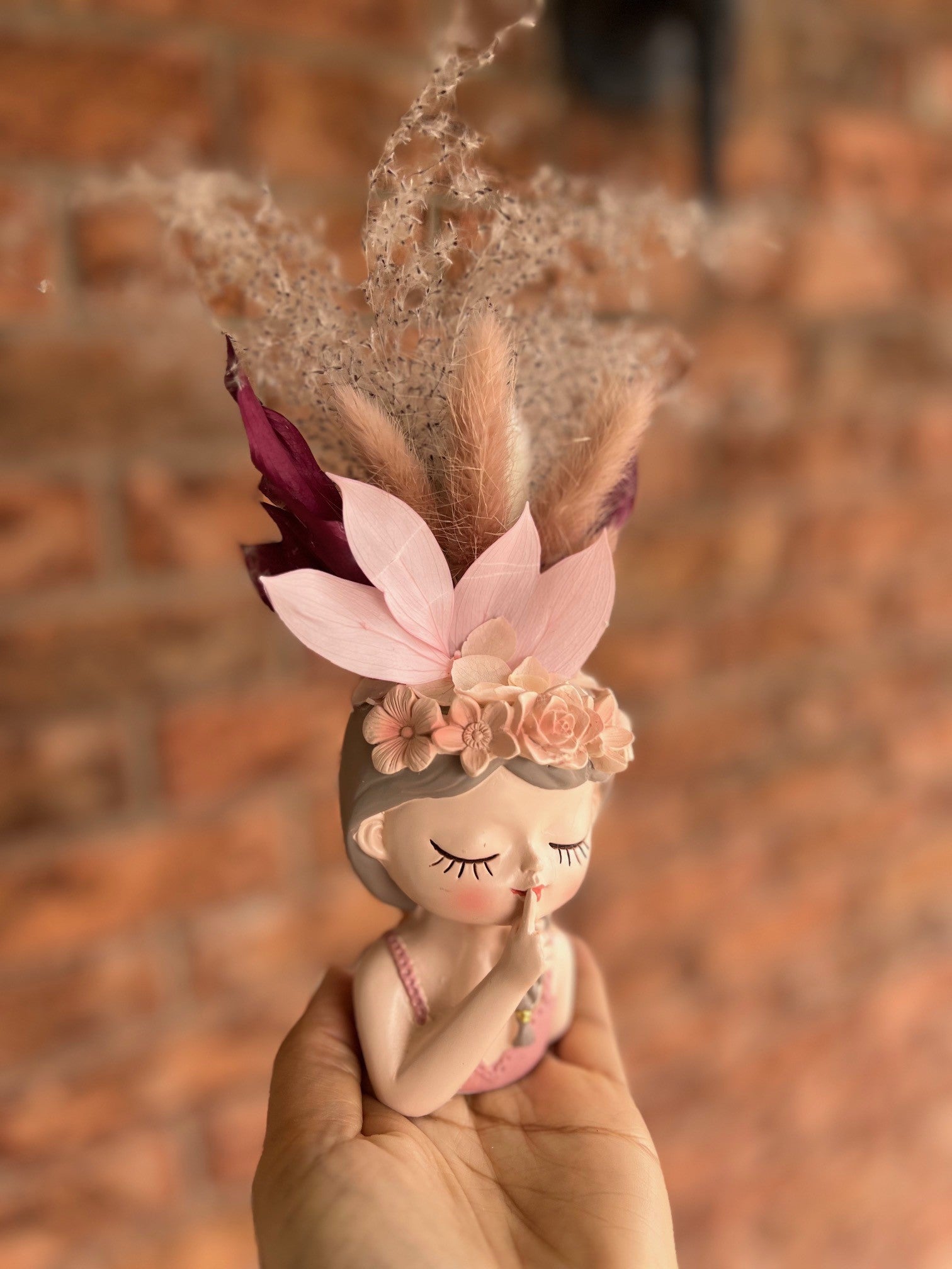 Head Vase Succulent Planter -