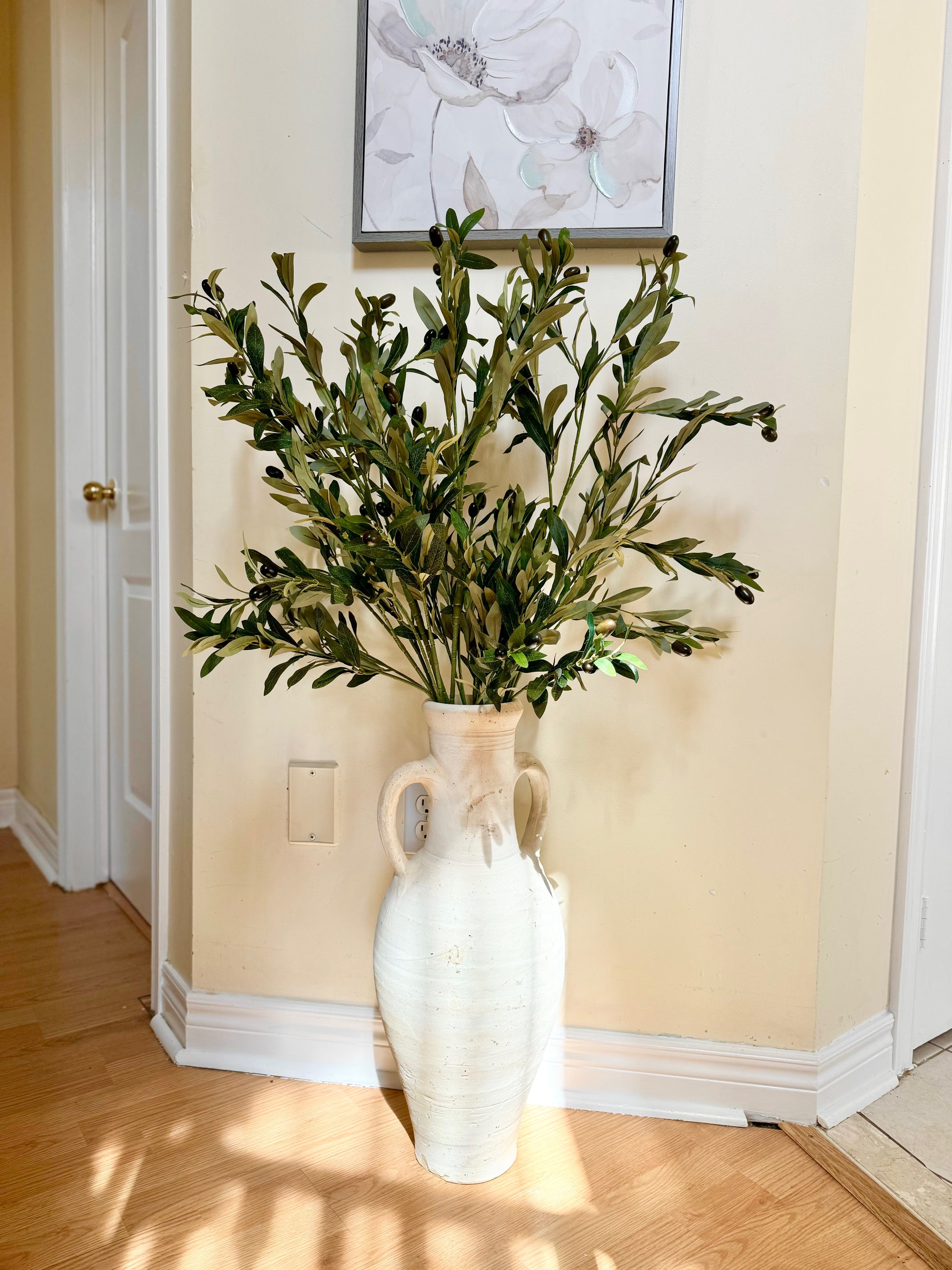 olive tree branches faux