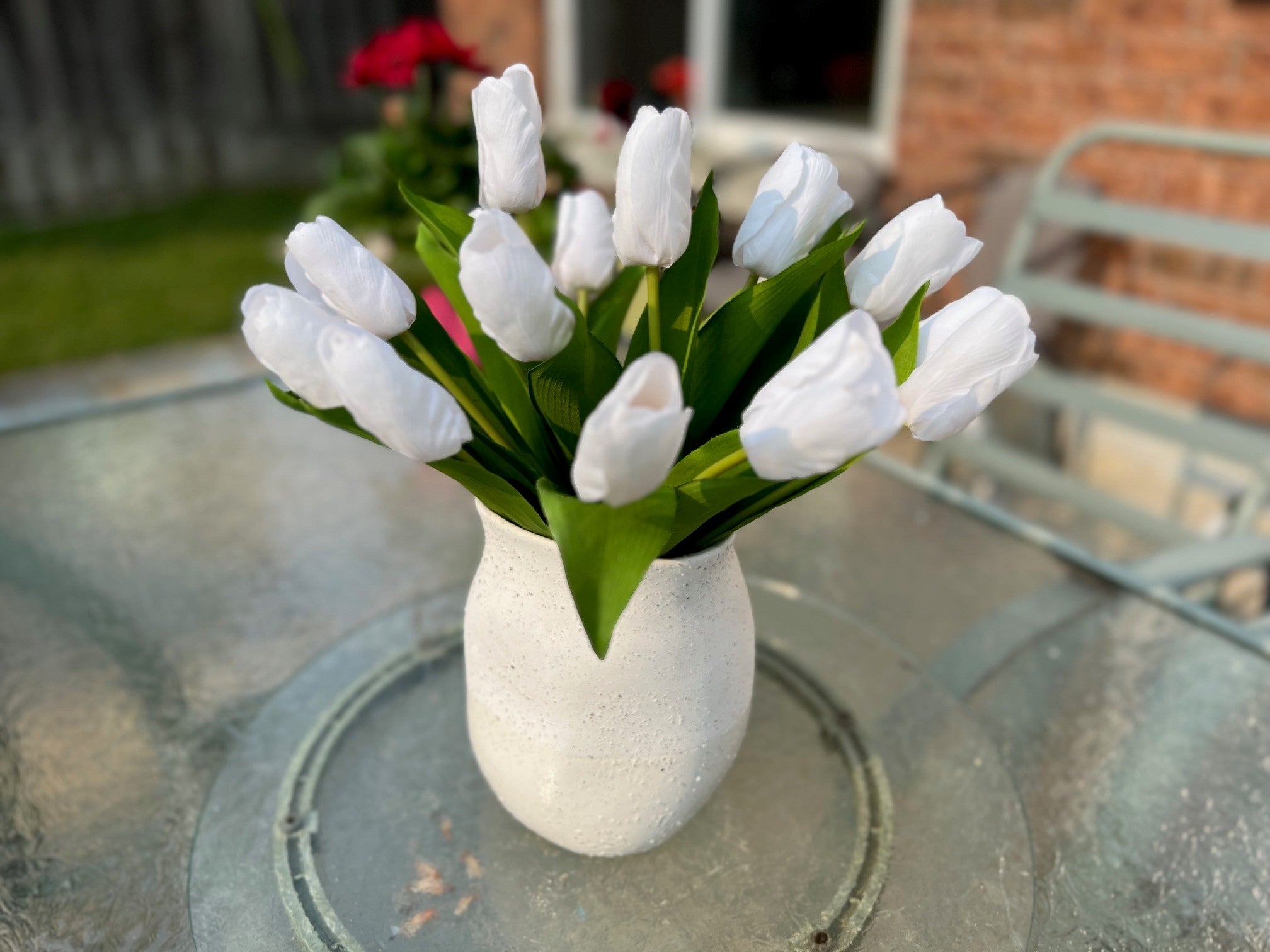 beautiful real touch soft tulips petal