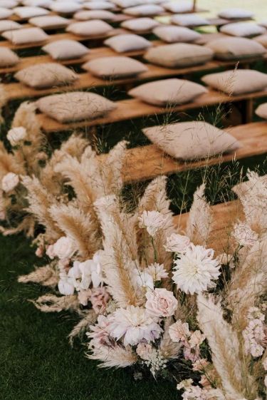 wedding aisle flower decorations