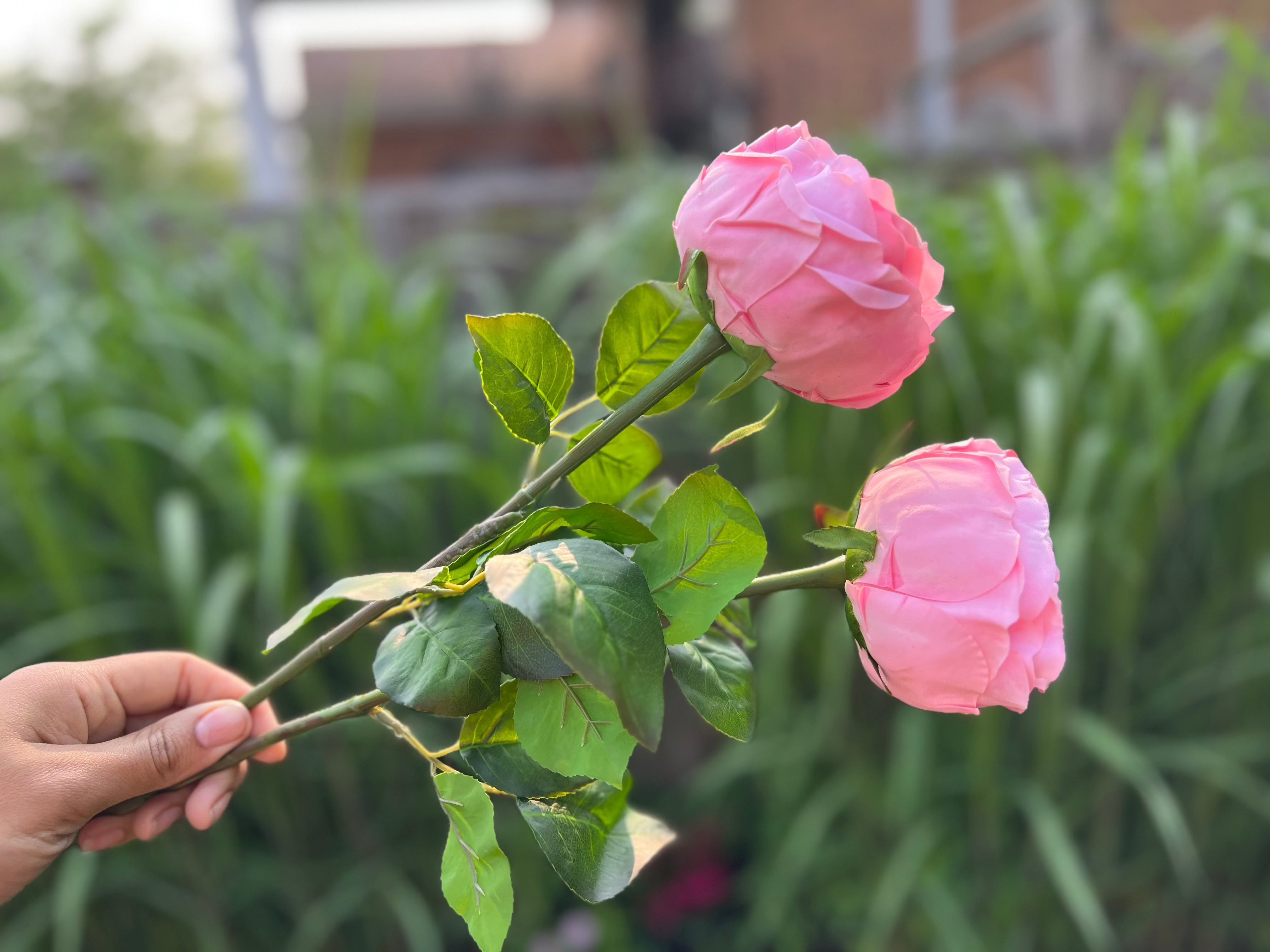 2 REAL TOUCH ARTIFICIAL AUSTIN ROSES