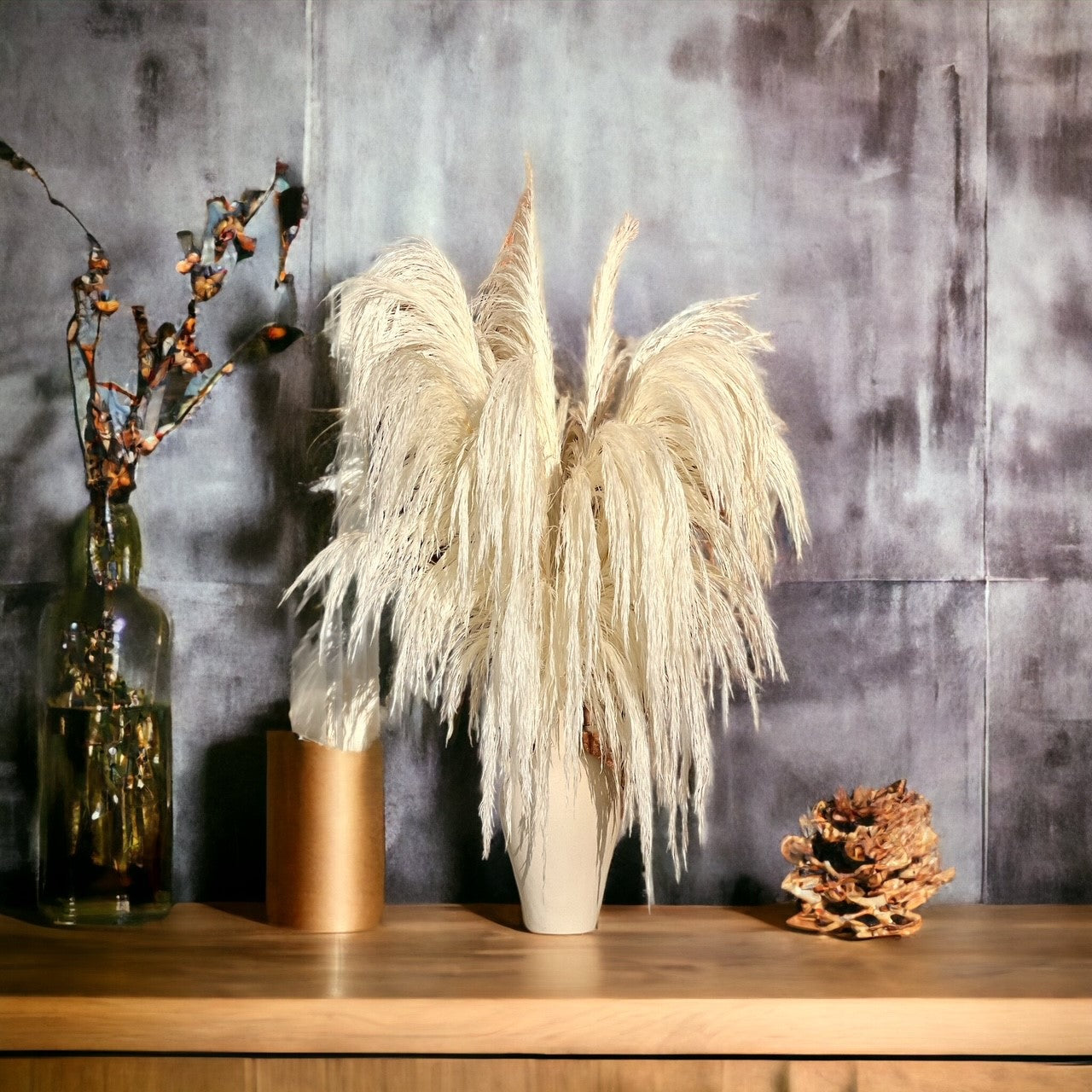 preserved silky chic pampas grass