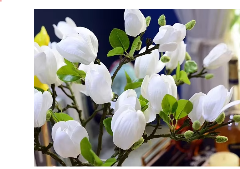 Faux Magnolia Flowers 