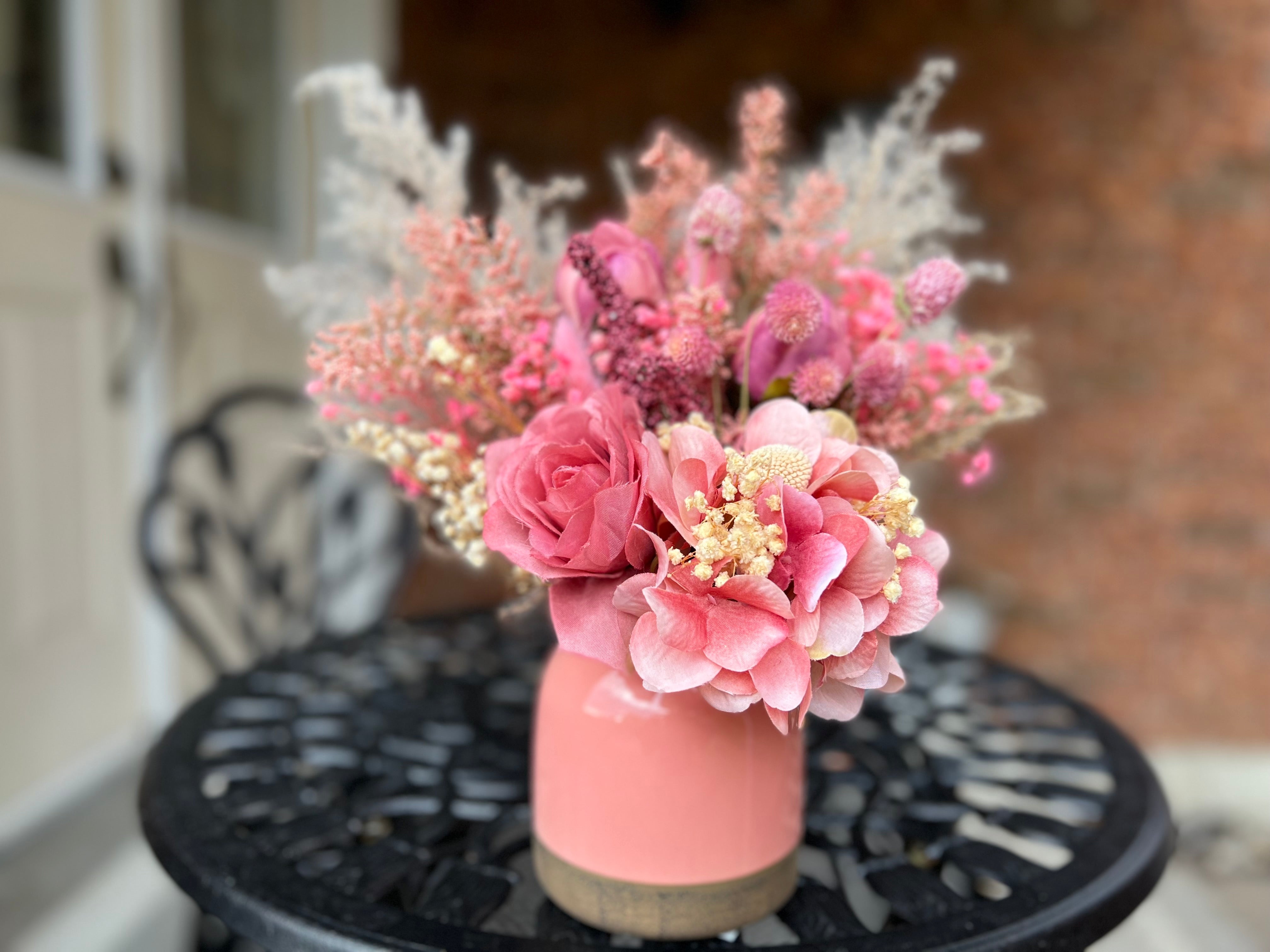 Mini Pink Garden Floral Arrangement