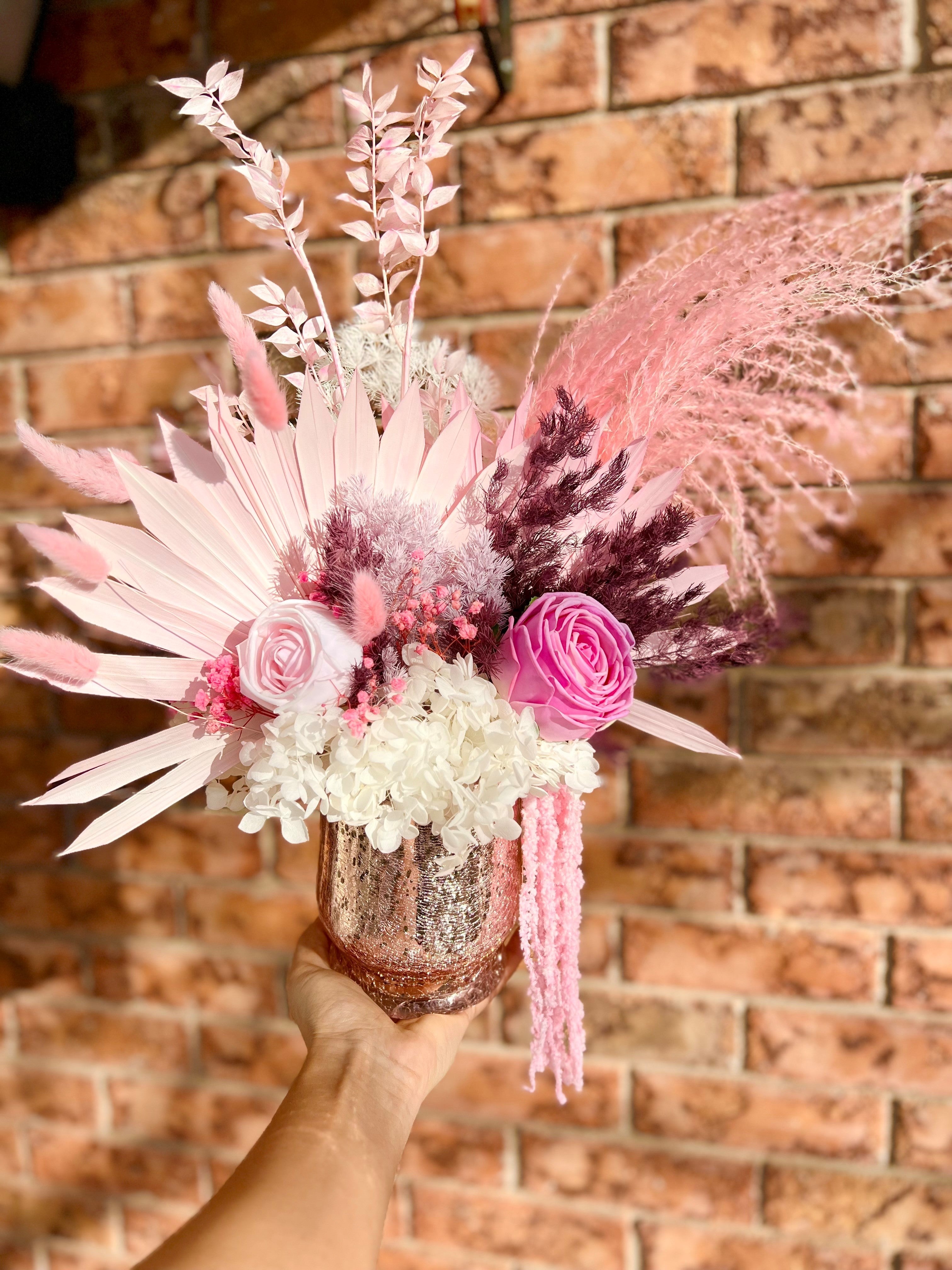 Pink Real Touch Flowers for Wedding 